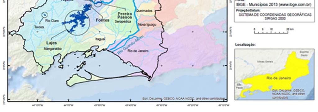 hidrográficas dos rios Guandu, da Guarda e Guandu Mirim;