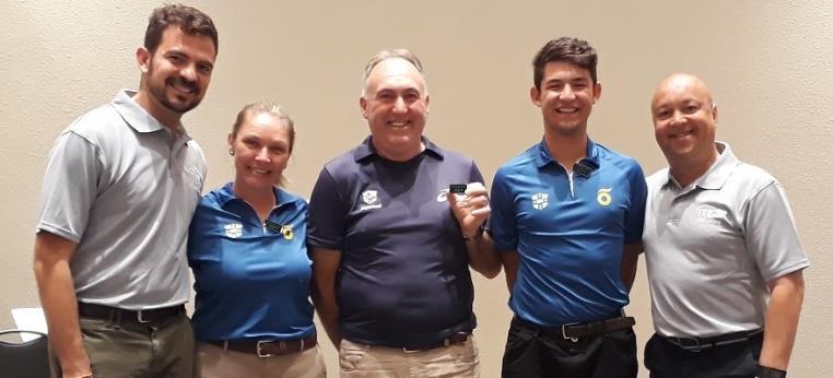 14 Árbitros Brasileiros em formação no Chile Número de Árbitros Brasileiros Certificados e a Quantidade de Certificações Referee Gold Badge - 2 Árbitros Referee Silver Badge - 3 Árbitros Referee