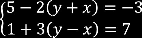 Conceito da regra de Cramer aplicado na resolução de um sistema linear 2 2 Exemplo a) Vamos