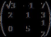Matriz quadrada Toda matriz cujo número de linhas é igual ao número de colunas é chamada matriz quadrada.