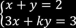 Aplicação do determinante Exemplo a) Para discutir o sistema em função de k, calculamos: D = = k 3 D 0 k 3 0 k 3 SPD D = 0 k 3 = 0 k = 3 SPI ou SI Para saber o que ocorre com o