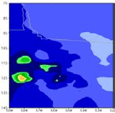 assim como o dano mínimo à fauna, à flora, aos materiais e ao meio ambiente em geral. Figura 3.3: a) (a) fumaça (µg/m²), (b) PM2.