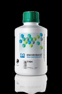 base água T494 - DILUENTE BASE ÁGUA EHP O sistema de pintura EHP possui o diluente exclusivo T494.