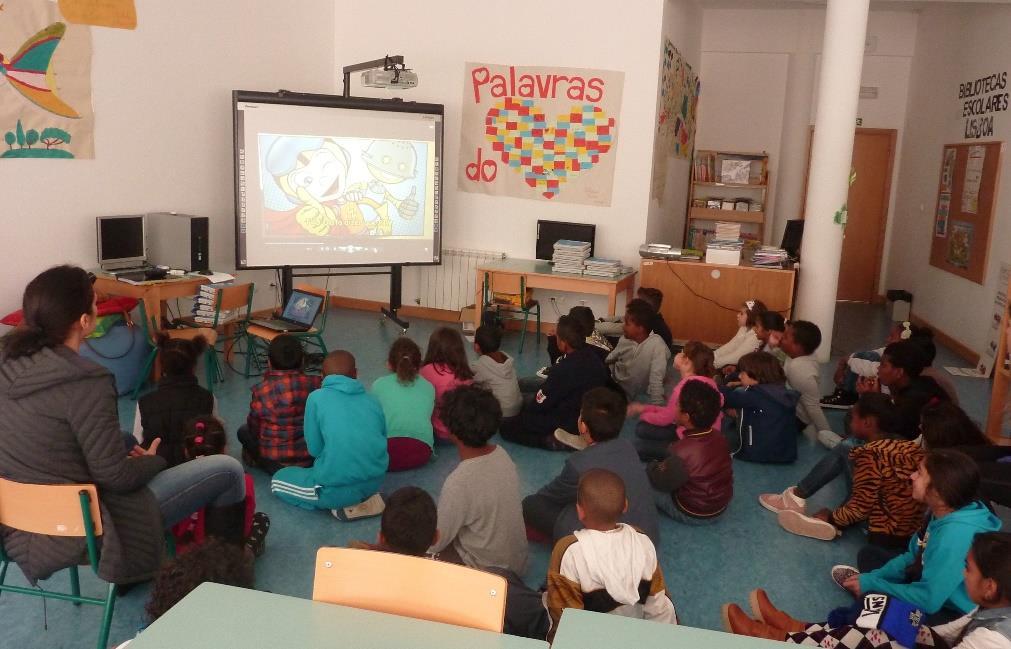 Formação dos alunos sessão geral Apresentação do projeto Motivação de todos os alunos