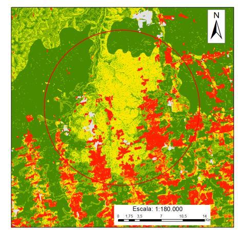 Aguiar et al (2015) observaram níveis de fósforo nas regiões de