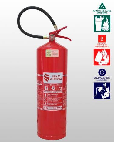 Figura 5 pó químico 1.5 Sistemas de hidrantes Sistema ativo de proteção contrafogo empregando-se aparatos hidráulicos para aplicação de água e extinção do fogo através de resfriamento e abafamento.