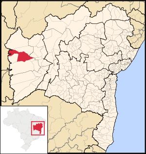 56 Figura 4: Localização do município de Barreiras no Estado da Bahia Fonte:www.google.