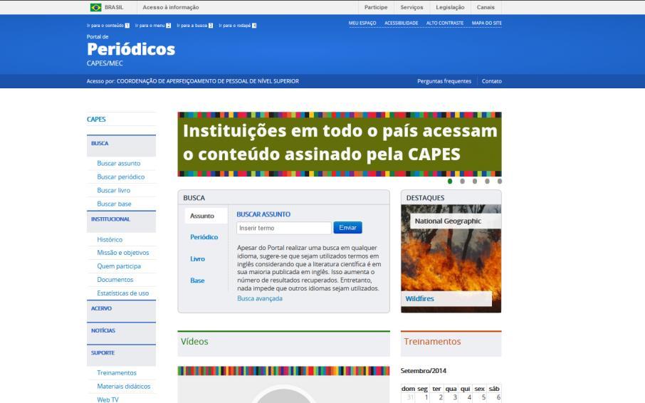 A busca é realizada em diferentes fontes de informação e os resultados podem ser analisados com filtros referentes aos conteúdos recuperados.