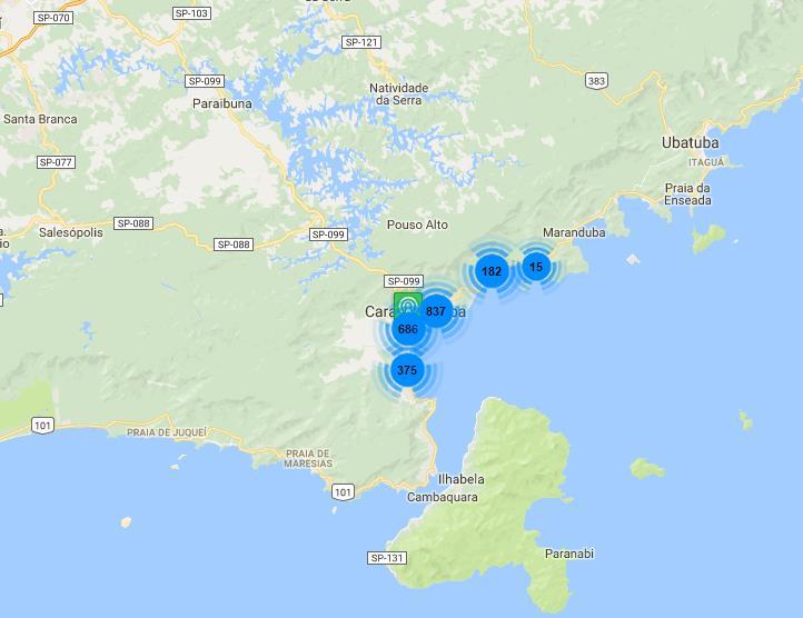 Mapa interativo Localização