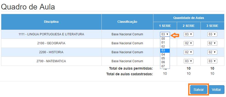 Pronto! A matriz foi cadastrada e homologada.