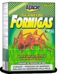 Fortex - Isca Granulada Granulado Sulfluramida 0,3% Caixa contendo 400 unidades de 50g Caixa contendo 30 x (10 x 50g) Caixa contendo 40 x (10 x 50g) Combate às formigas.