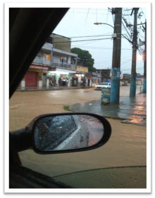 A Tempestade deixou varias ruas da