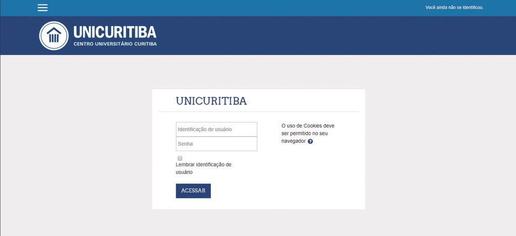 Na aba Portal do Aluno, clique no link referente á sua