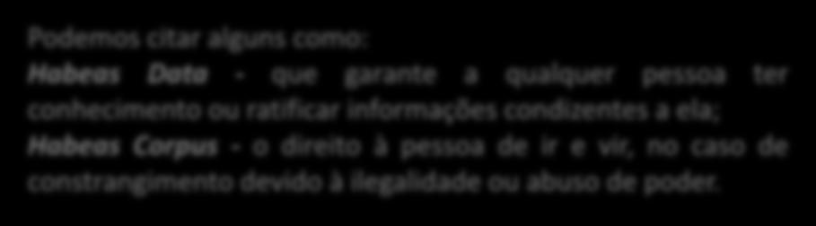 informações condizentes a ela; Habeas Corpus - o