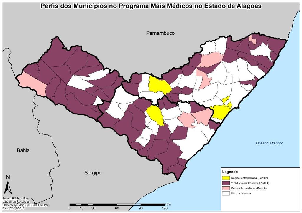 Por estado - Alagoas 171 médicos estão
