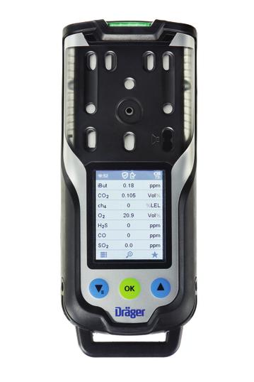 necessária Dräger X-am 8000 D-6491-2017 As medições para liberação do trabalho nunca foram tão fáceis e cômodas: Ele detecta de 1 a 7 gases e vapores tóxicos e inﬂamáveis,