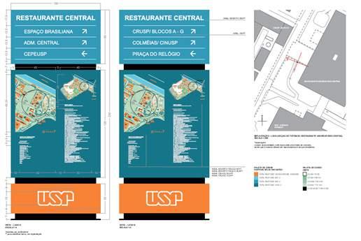 Comunicação visual DVPC/DVSI Totens de pedestres CUASO - Facilitar