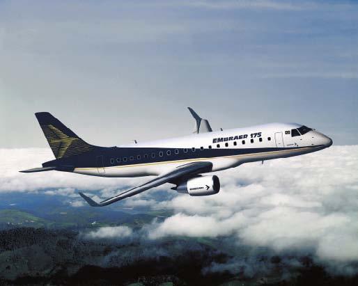 O segundo membro da família EMBRAER 170/190, o EMBRAER 175, voou pela primeira vez no mês de junho, logo seguido do segundo exemplar, no mês de agosto.