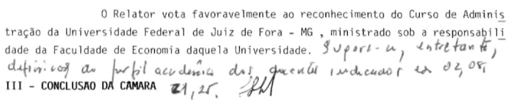 nos; em 1989, 48 alunos; em 1990, 57 alunos e em 1991, 50 alunos - total: