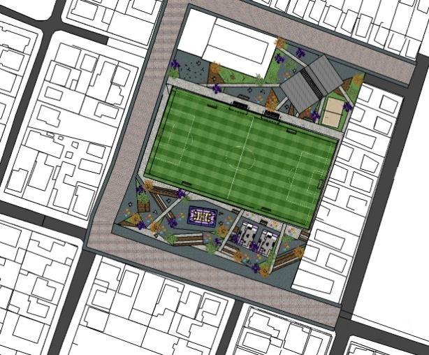 Comunitária Acesso à praça Acessos a Associação e posto Acesso às áreas de skate Acesso à