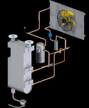 Sistema de permutadores de calor SECOPACK LS A pedra basilar para uma poupança máxima de energia Os novos secadores por refrigeração SECOTEC estão equipados com o inovador sistema de permutadores de