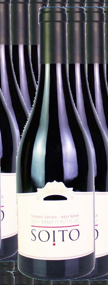 SOITO Tinto DOC Dão 2015 (Opções de 375 e 750ml) 1813687112001007-375ml 1813687112001008-750ml TERROIR As vinhas, plantadas na sub-região de Terras de Azurara, usufruem de um clima tipicamente