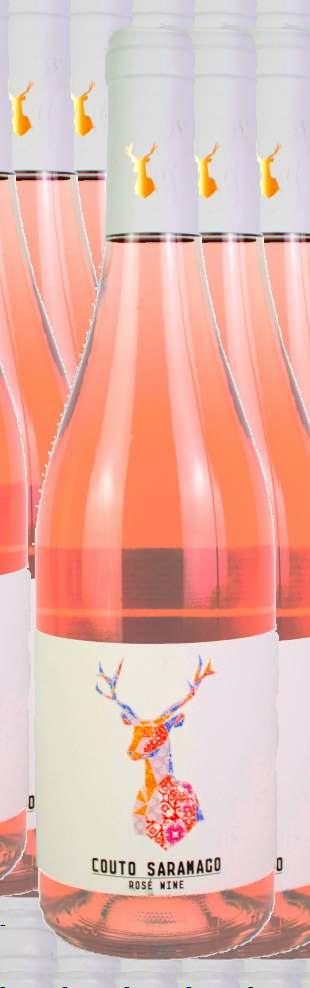 COUTO SARAMAGO ROSÉ WINE 2017 1813686094001009-750ml COR: Salmão Rosada. AROMA: Delicado a frutos vermelhos maduros, com destaque para o morango, toque de pimenta e frutos secos.