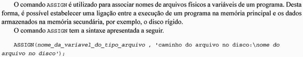 10.3- Associando variáveis a arquivos