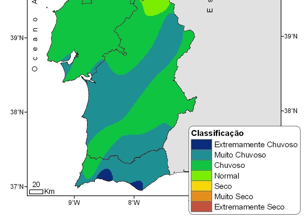 pt Figura 1- Classificação da precipitação em relação aos decis no mês de maio RESUMO Durante o mês de maio de 2011 no Continente, os valores da temperatura média do ar registados nas três décadas do