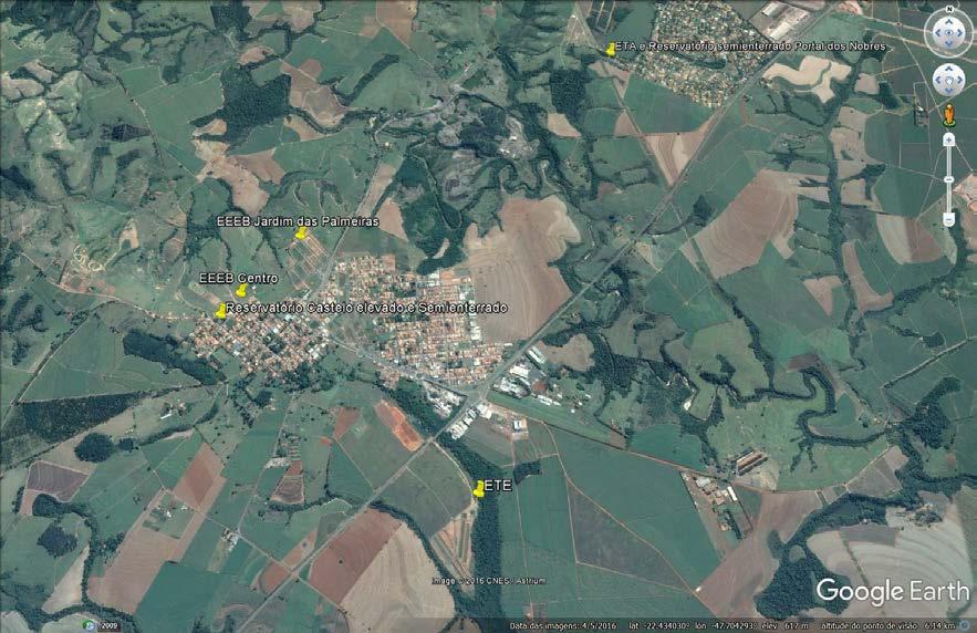 3. FISCALIZAÇÃO Em 07/12/2016, foram realizadas inspeções de campo nos seguintes subsistemas de água e esgoto: Estação de Tratamento de Água ETA Portal dos Nobres; Reservatório Semienterrado ETA