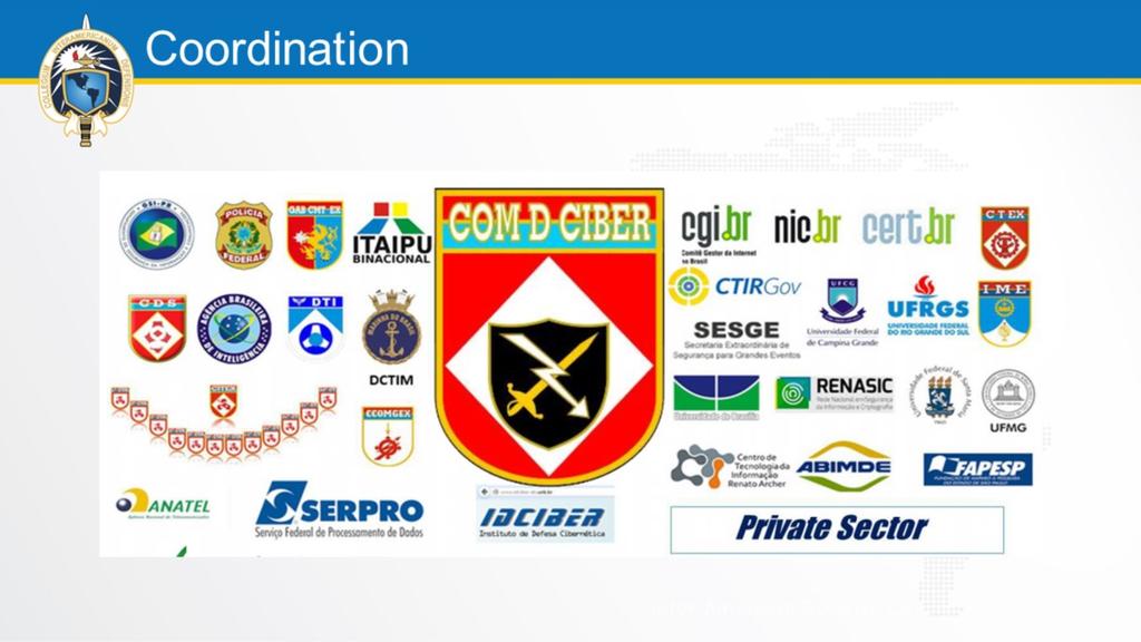 O Comando de Defesa Cibernética realizou um papel de coordenação