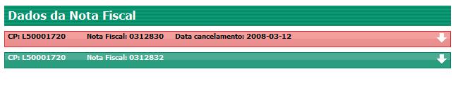 Ver Nota Fiscal Para acessar a nota fiscal da CP, clique no botão Nota Fiscal no cabeçalho da CP.