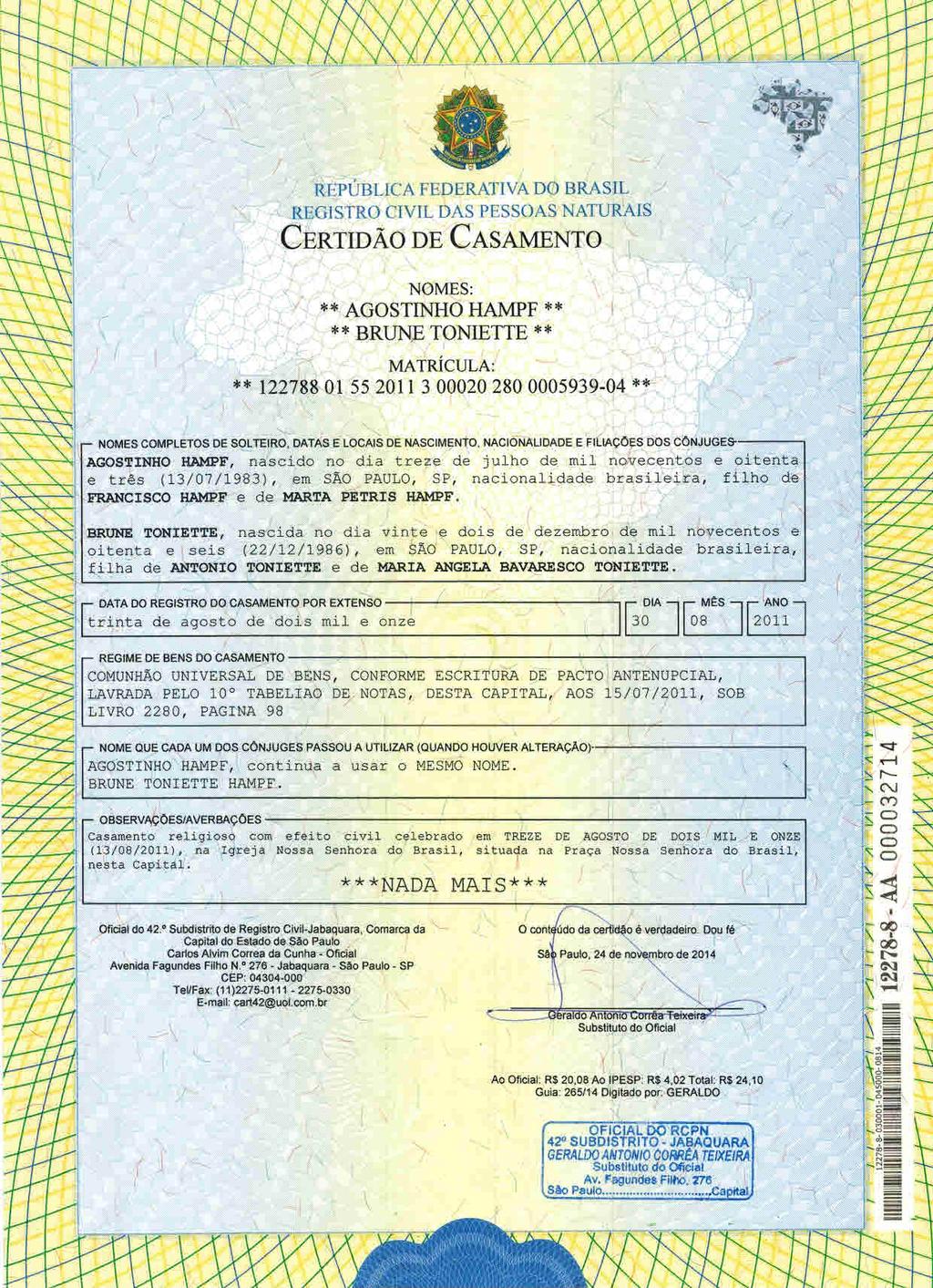 fls. 50 Este documento é cópia do original, assinado digitalmente por CECILIA SILVEIRA GONCALVES e Tribunal de Justica de Sao Paulo, protocolado em 28/01/2015 às 16:38, sob o número