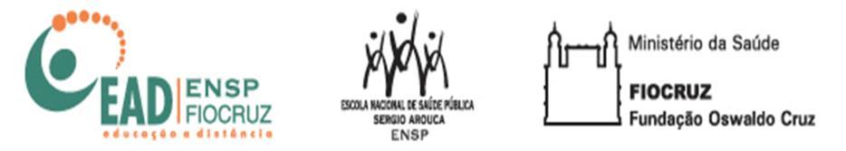 Rio de Janeiro, em 15 de julho de 2013 A v a l iaç ã o em S a ú d e CURSO DE ESPECIALIZAÇÃO EDITAL PARA SELEÇÃO DE TUTORES A Escola Nacional de Saúde Pública Sérgio Arouca (ENSP), da Fundação Oswaldo