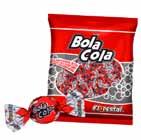 Linha Varejo Balas Duras e Recheadas Bolinha Canela - 4,5g Bala Cola - 4,5g Frutas Premium - 6,9g.