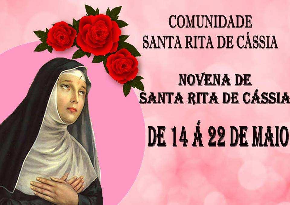 14 a 22/05 - Novena da padroeira na Quase Paróquia Santa Rita de Cássia em Serrana Quase