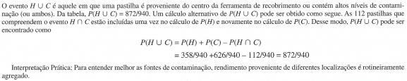 2.2 Interpretação e Axiomas de 2.2.2 Axiomas da Cap. 2-28 2.3 Regras de Adição Exemplo 2.19: Tab. 2.1 Pastilhas na fabricação de semicondutores classificados pela contaminação e localização Cap.