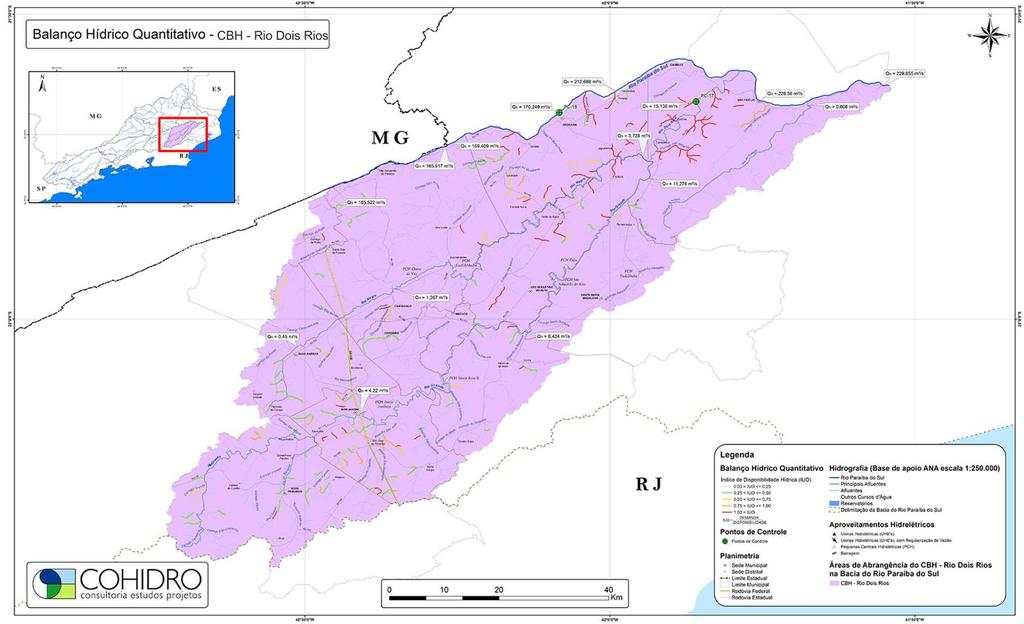 Fonte: Diagnóstico - Plano Integrado de Recursos Hídricos da Bacia Hidrográfica do Rio Paraíba do Sul e Planos