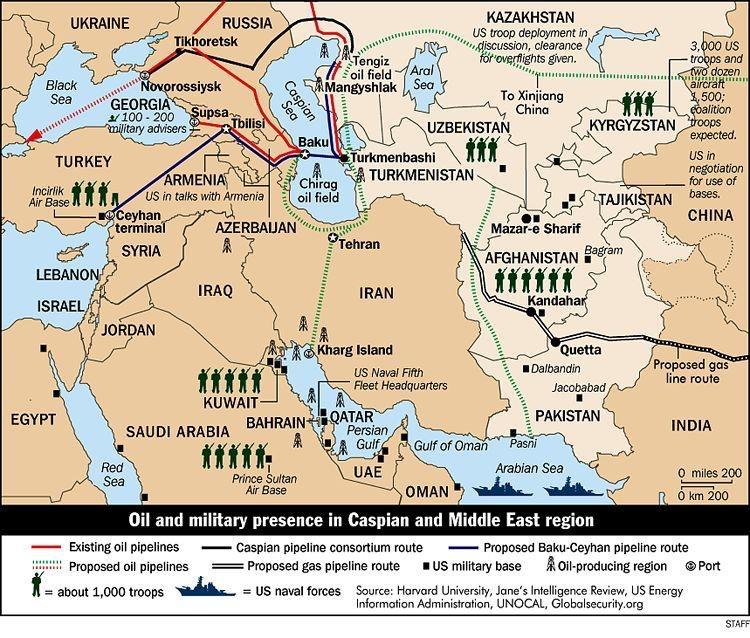 A geopolítica do petróleo no Médio Oriente (1) [MAPA: