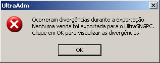 2 - Como exportar a venda do ULTRAPDV para o ULTRASNGPC: Após a venda deverá ser feita a EXPORTAÇÃO DAS VENDAS do ULTRAPDV para o ULTRASNGPC.