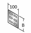 Accessories for cable tray channel Terminal de fechamento c/