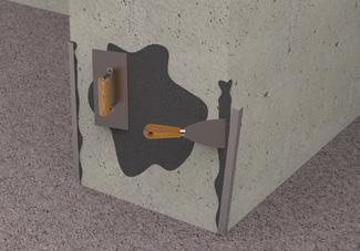Sendo que na aplicação em furos verticais para baixo, o pote pode ser amassado afunilando a saída do produto para derramamento do adesivo. Pode ser aplicado em concreto ainda úmido.