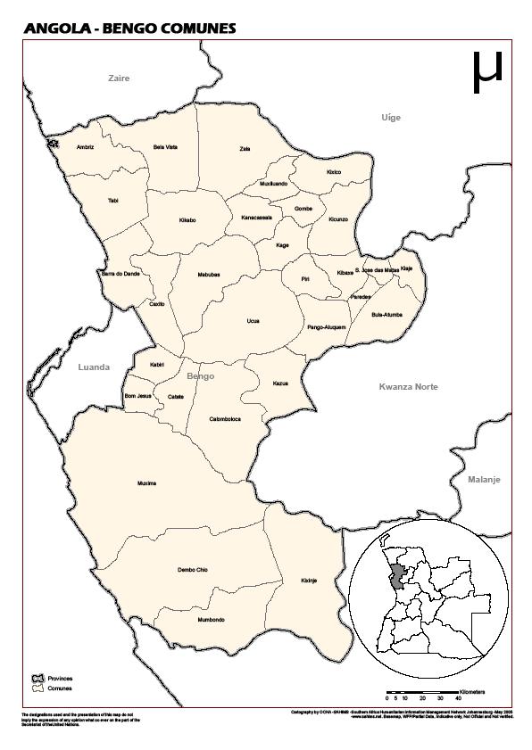 2. Localização do Projecto CSIA Municipio do Dande -5 comunas -População aprox 70 000 -Área - 7.