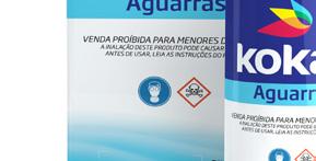 INDICAÇÃO: Aguarrás Kokar é indicado para diluição de esmaltes sintéticos imobiliários, tintas a óleo, vernizes e complementos à base de