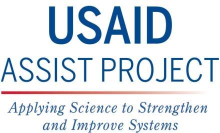 USAID ASSIST Vice Presidente Senior, Quality &