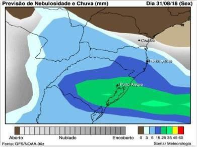 Prognóstico Ago/Set/Out: Para o mês de agosto, tendência de predominar precipitações pouco acima do padrão no nordeste e dentro do padrão nas