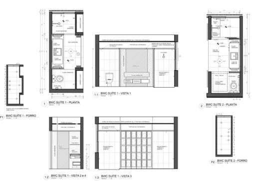 61 m² 190 205 3,21 3,21 200 120 0 RUFO 1900 63 SUITE A= 2,97 m² 3,18 1900 7 SACADA A = m² 217 3,21 SUITE MASTER A= 16,00 m² 3,21 400 420 ESC.