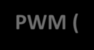 PWM (Pulse Width Modulation) No modo PWM modulação por largura de
