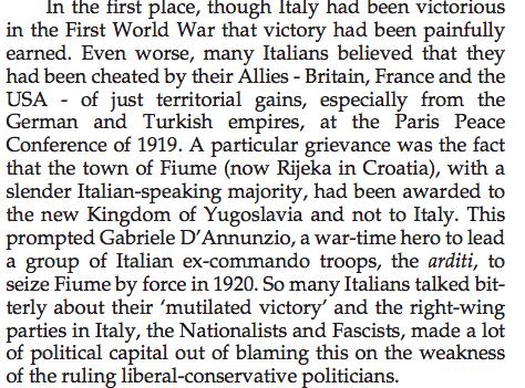 O colapso da democracia liberal em Itália, 1919-1922 (4) [FONTE: John Pollard, The many problems and failures of