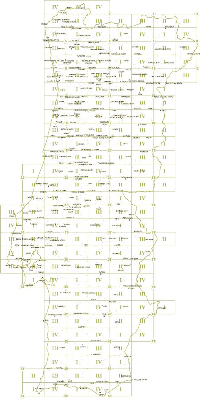 Carregamento e georeferenciação do mapa Check folder \\alicerce\aulas\hrh\50k Files for each map (Série IGOE: